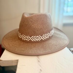 Treasure & Bond Beige Wide Brim Hat